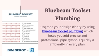 Bluebeam Toolset Plumbing