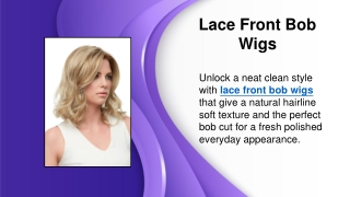 Lace Front Bob Wigs