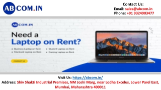 Premium Gaming Laptop Rentals by ABCOM