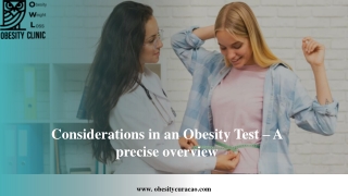 Considerations in an Obesity Test – A precise overview