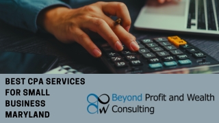 Best CPA Services For Small Business Maryland