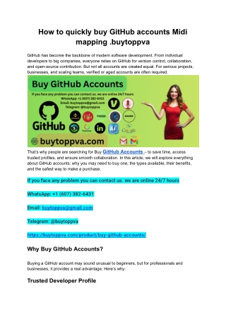 How to quickly buy GitHub accounts Midi mapping .buytoppva