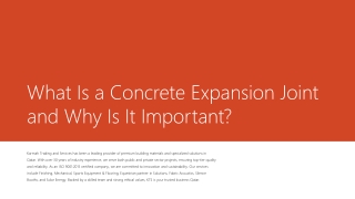 What Is a Concrete Expansion Joint and Why Is It Important