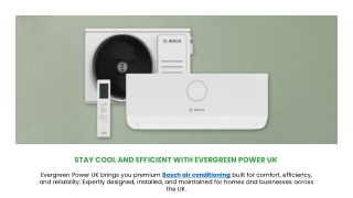 Stay Cool and Efficient with Evergreen Power UK