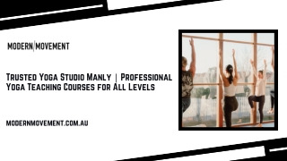Trusted Yoga Studio Manly | Professional Yoga Teaching Courses for All Levels