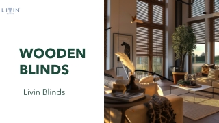 Wooden Blinds for Windows