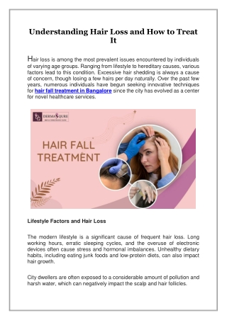 Understanding Hair Loss and How to Treat It