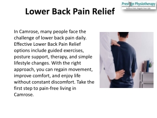 Pain Management Solutions in Camrose