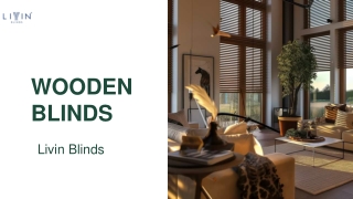 Wooden Blinds for Windows