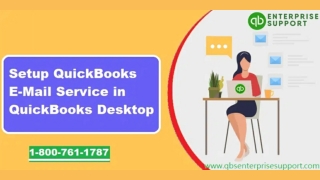 How to setup/configure email services in QuickBooks Desktop?