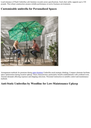 Modular Omega Umbrella for Customizable Arrangements