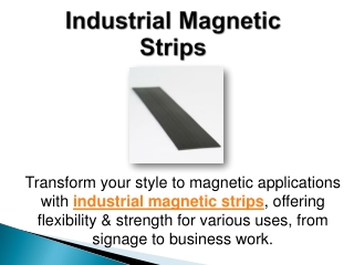 Industrial Magnetic Strips