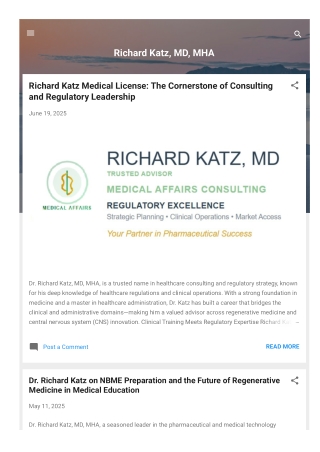 Richard Katz Medical License