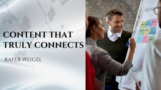 The Audience-First Mindset Behind Rafer Weigel’s Success