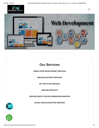 Enterprise Web Development Services in India | Social Media Marketing Services P