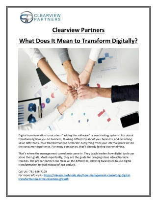 Expert Consulting for Digital Transformation Strategies