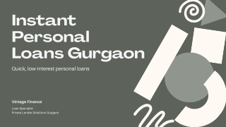 Instant Personal Loans Gurgaon
