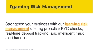 Igaming Risk Management