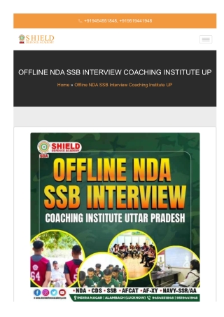 Offline NDA SSB Interview Coaching Institute