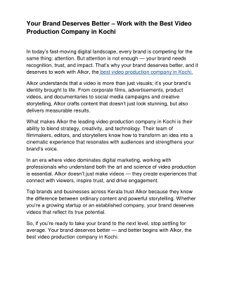 _Your Brand Deserves Better – Work with the Best Video Production Company in Kochi (1)