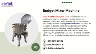 Budget Mixer Machine