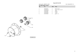 Lamborghini mach 250 t4i vrt Tractor Parts Catalogue Manual Instant Download