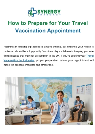 How to Prepare for Your Travel Vaccination Appointment