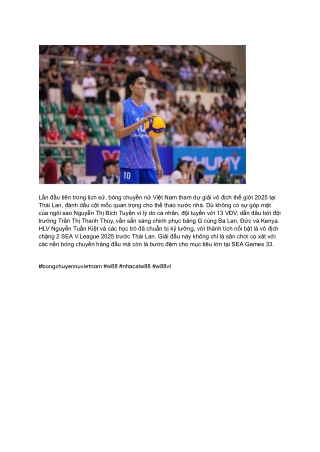 Bóng Chuyền Nữ Việt Nam_ W88 VT Và Chiến Thắng SEA V.League