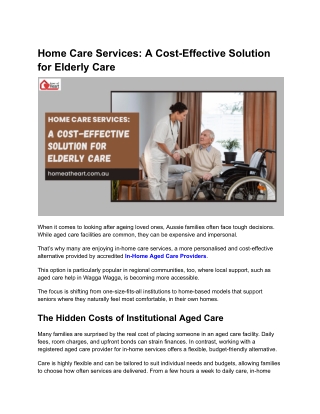 Home Care Services_ A Cost-Effective Solution for Elderly Care