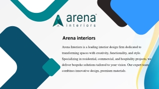 Get creative interiors Kochi by Arena Interiors to enhance your home