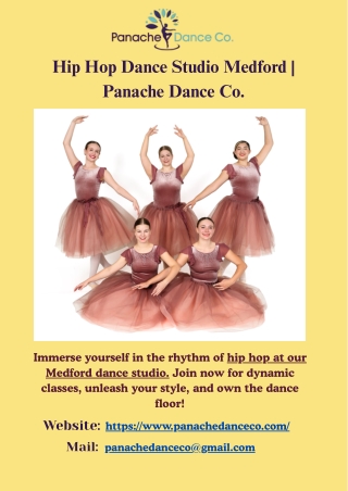 Hip Hop Dance Studio Medford | Panache Dance Co.