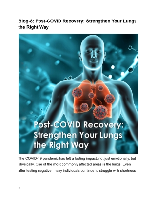 Post-COVID Recovery: Strengthen Your Lungs the Right Way with yespeoto