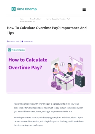 How to Calculate Overtime Pay? Importance and tips
