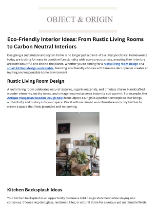 Smart Kitchen Design Sustainable