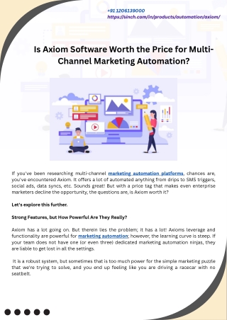 Is Axiom Software Worth the Price for Multi- Channel Marketing Automation