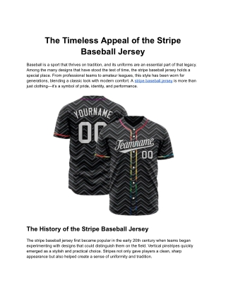 The Timeless Appeal of the Stripe Baseball Jersey (1)