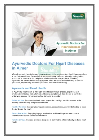 Ayurvedic Doctors For Heart Diseases in Ajmer