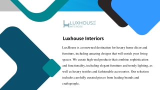 Hire interior design services Kochi from trusted experts at Luxhouse