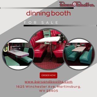 Why are dining booths better than tables?