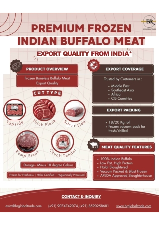 frozen boneless buffalo meat-BR Global Trade