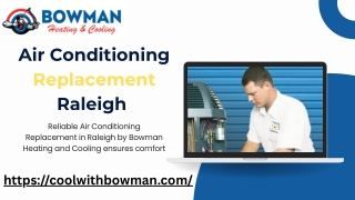 Raleigh Air Conditioning Replacement Services – Bowman Heating and Cooling