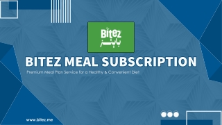 Premium Meal Plan Service for a Healthy & Convenient Diet