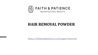 Hair Removal Powder