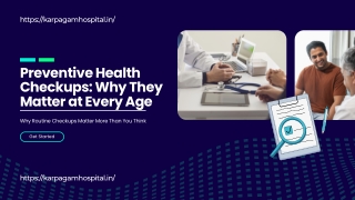 Blue and White Modern Medical Checkup Presentation