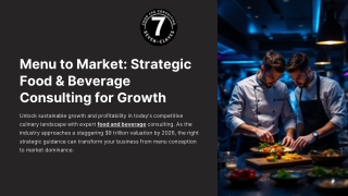 Menu to Market Strategic Food & Beverage Consulting for Growth
