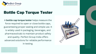 Bottle Cap Torque Tester