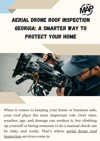 Reliable Aerial Drone Roof Inspection in Georgia