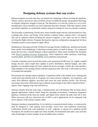 Designing defense systems that can evolve