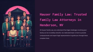 Family Law Lawyer in Henderson, Nevada