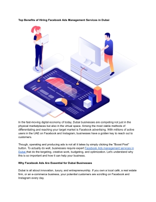 Top Benefits of Hiring Facebook Ads Management Services in Dubai